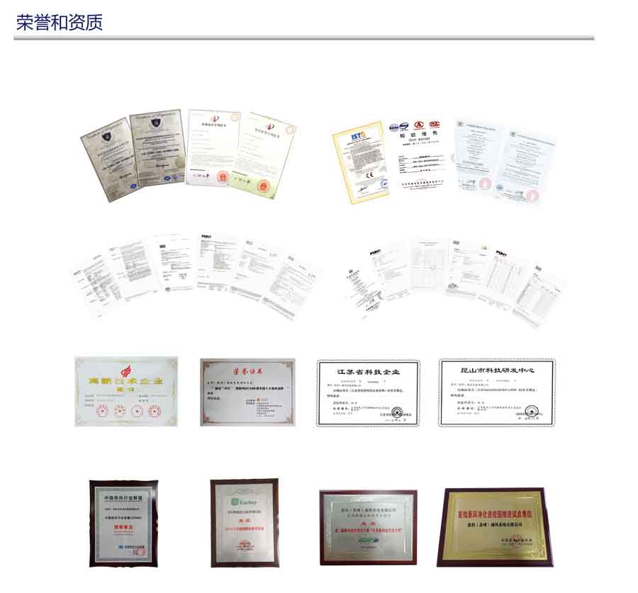 恩科新風公司榮譽資質
